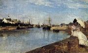 Berthe Morisot Vue du petit Port de Lorient oil on canvas